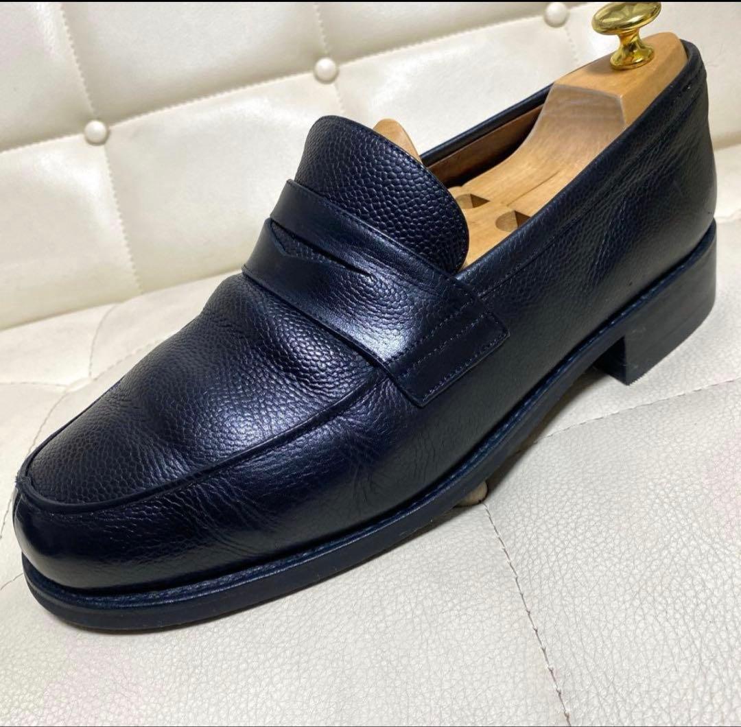 パラブーツ アドニス シボ革 ローファー 7 ブラック