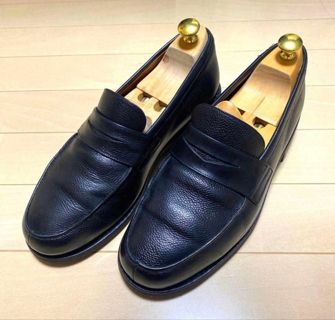 パラブーツ アドニス シボ革 ローファー 7 ブラック