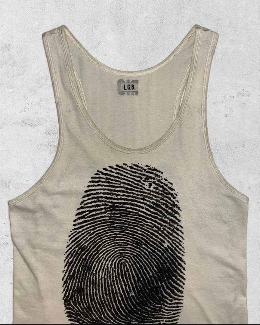 トップス LGB hand graphic tank top