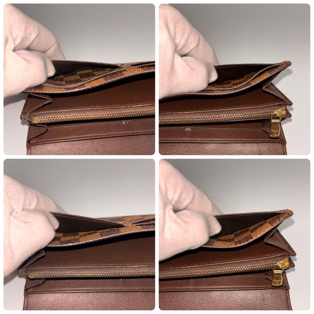 【鑑定済み】ルイヴィトン✨ダミエ✨ポシェット ポルトモネクレディ 長財布