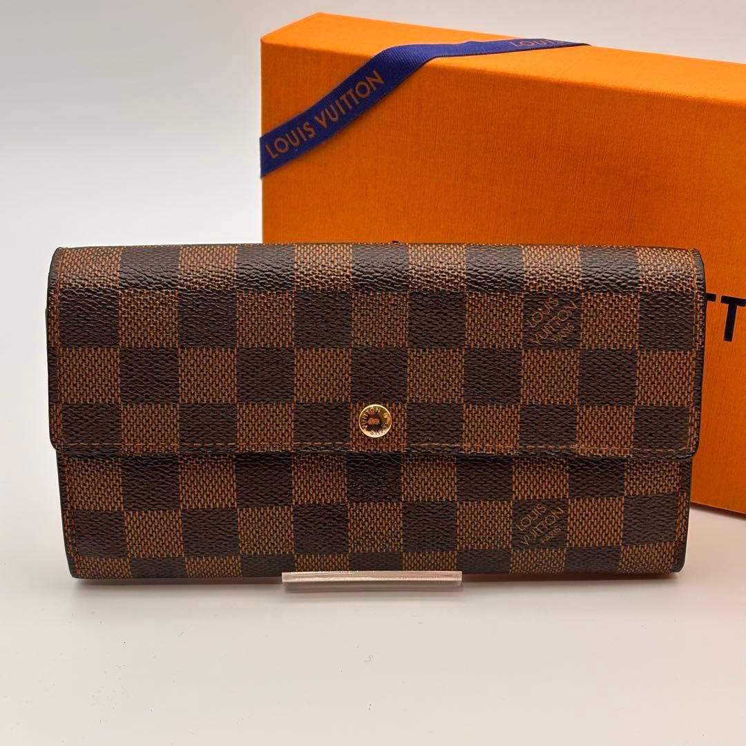 【鑑定済み】ルイヴィトン✨ダミエ✨ポシェット ポルトモネクレディ 長財布
