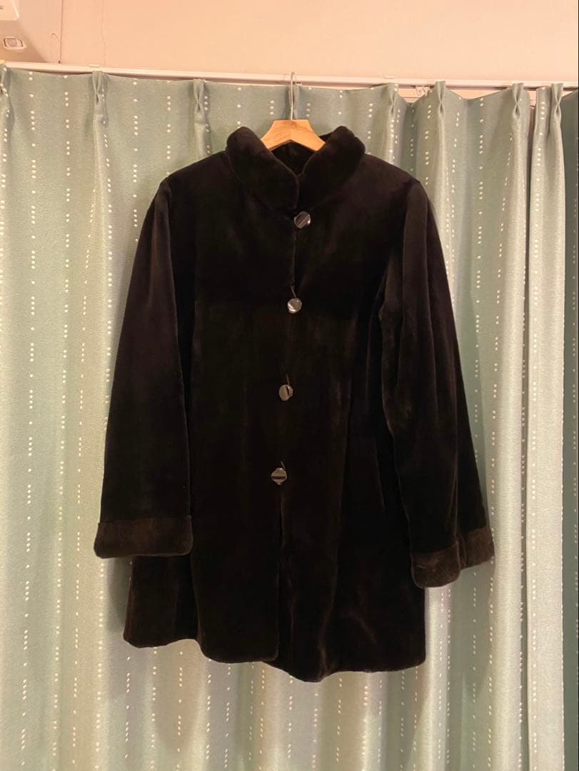 Altima ミンクコート ボタン付き イタリア製
