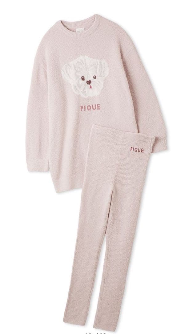 【新品未使用】メレンゲDOG ジャガードミニワンピース＆リブレギンスセット