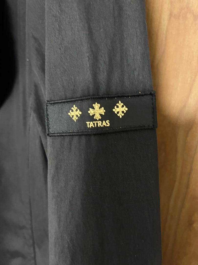 未使用❗️TATRAS ブラック トレンチコート（インナーダウン付き）サイズ03