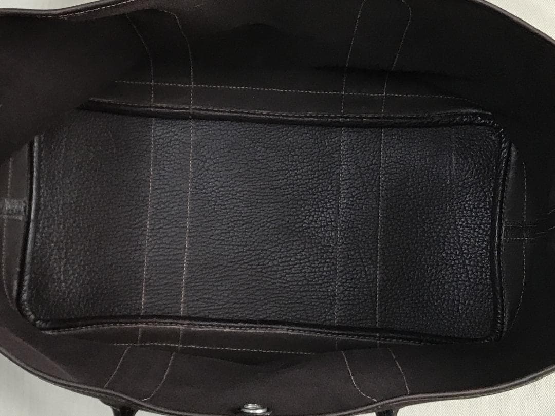 希少【超美品】エルメス ガーデンパーティー トート バッグ ダークブラウン