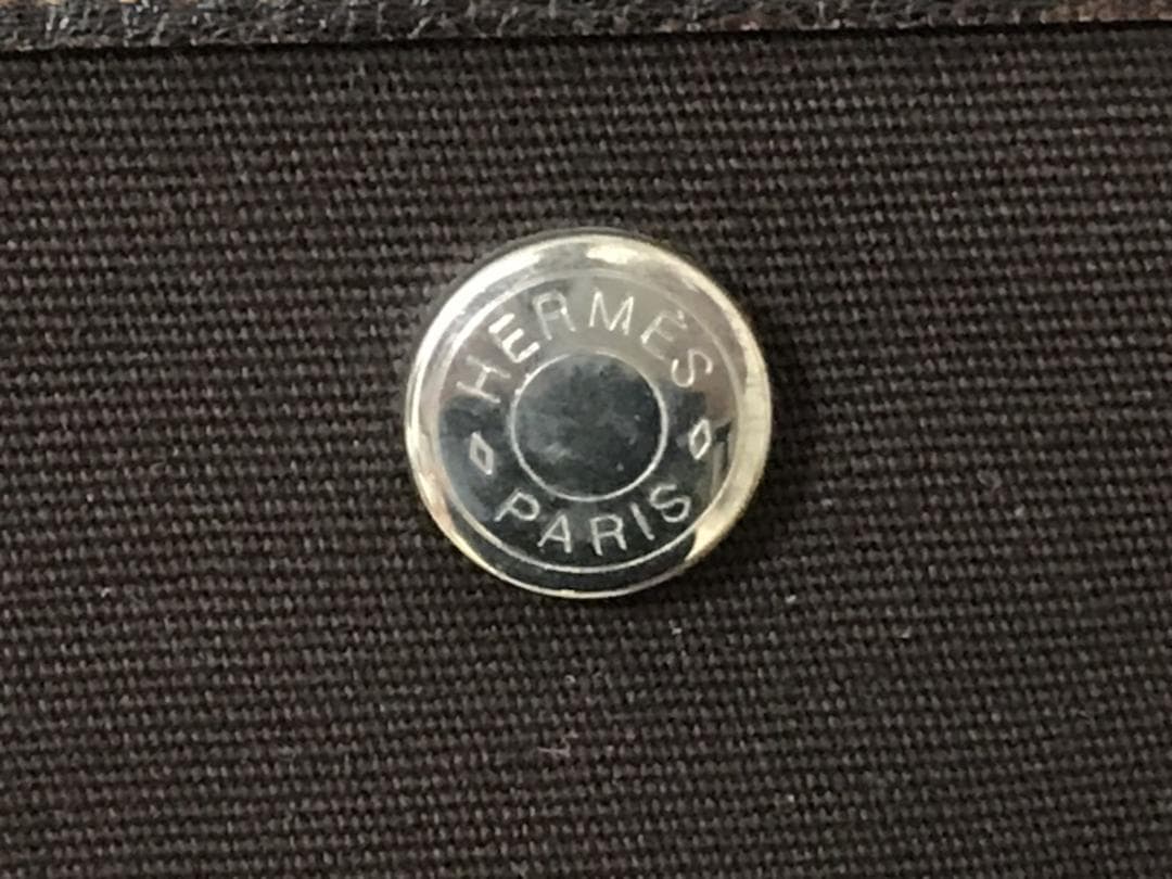 希少【超美品】エルメス ガーデンパーティー トート バッグ ダークブラウン