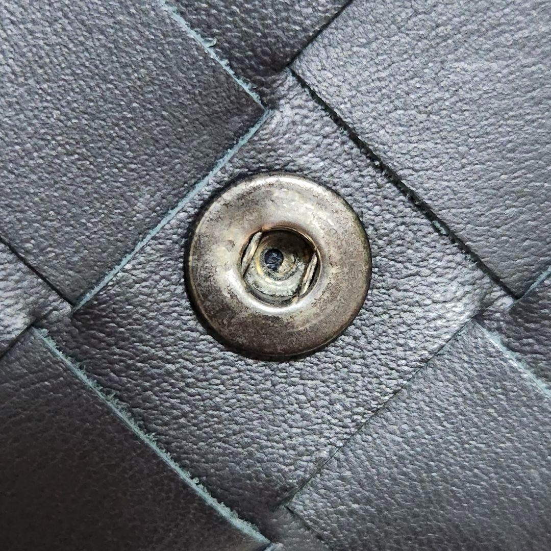 ✨ほぼ未使用　付属品完備✨ボッテガ　三つ折り　イントレチャート　レザー　ブラック