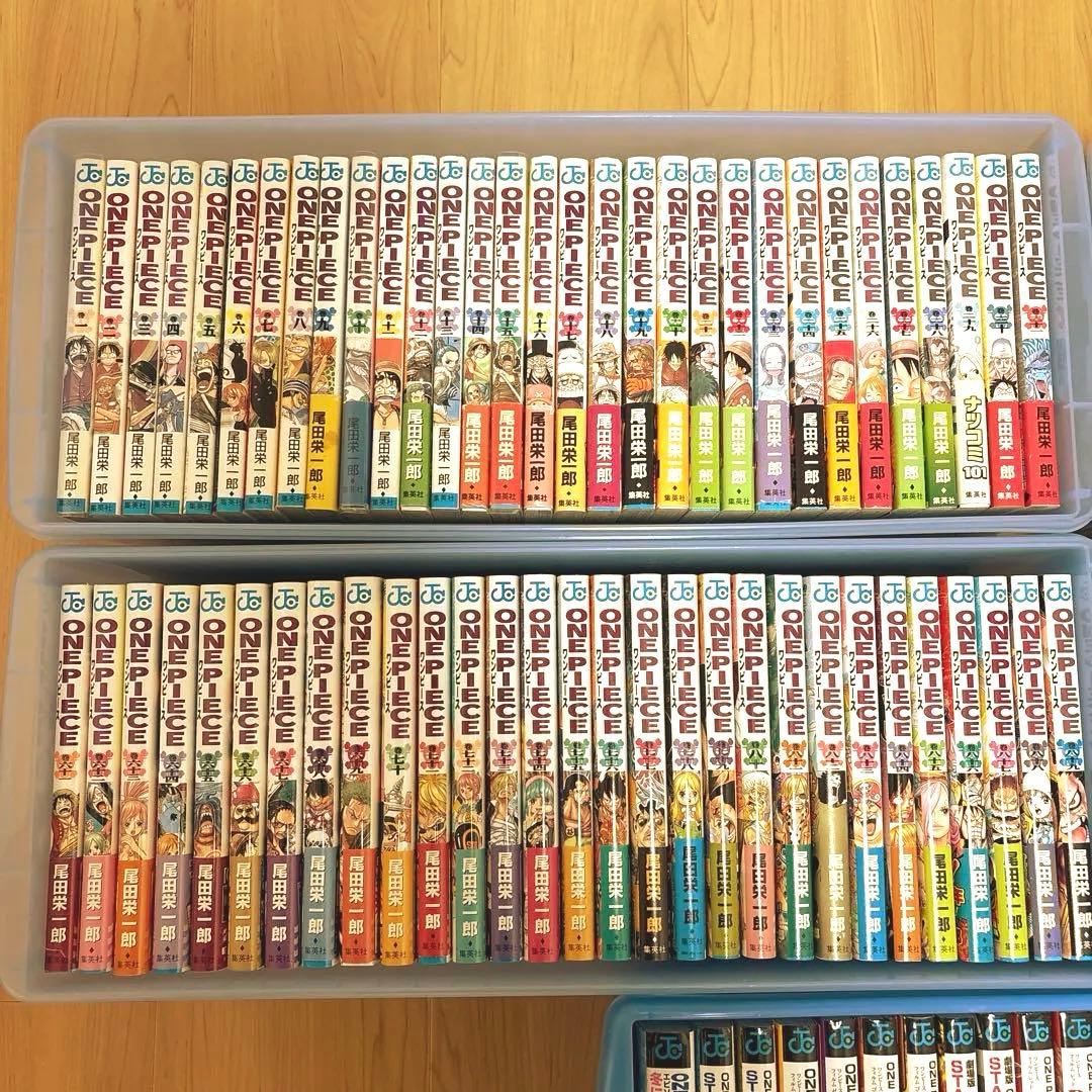 全巻・初版　初版帯・新刊案内付き　ワンピース全巻セット＋おまけ多数　コンプリート