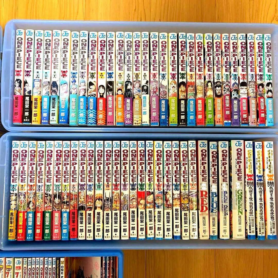 全巻・初版　初版帯・新刊案内付き　ワンピース全巻セット＋おまけ多数　コンプリート