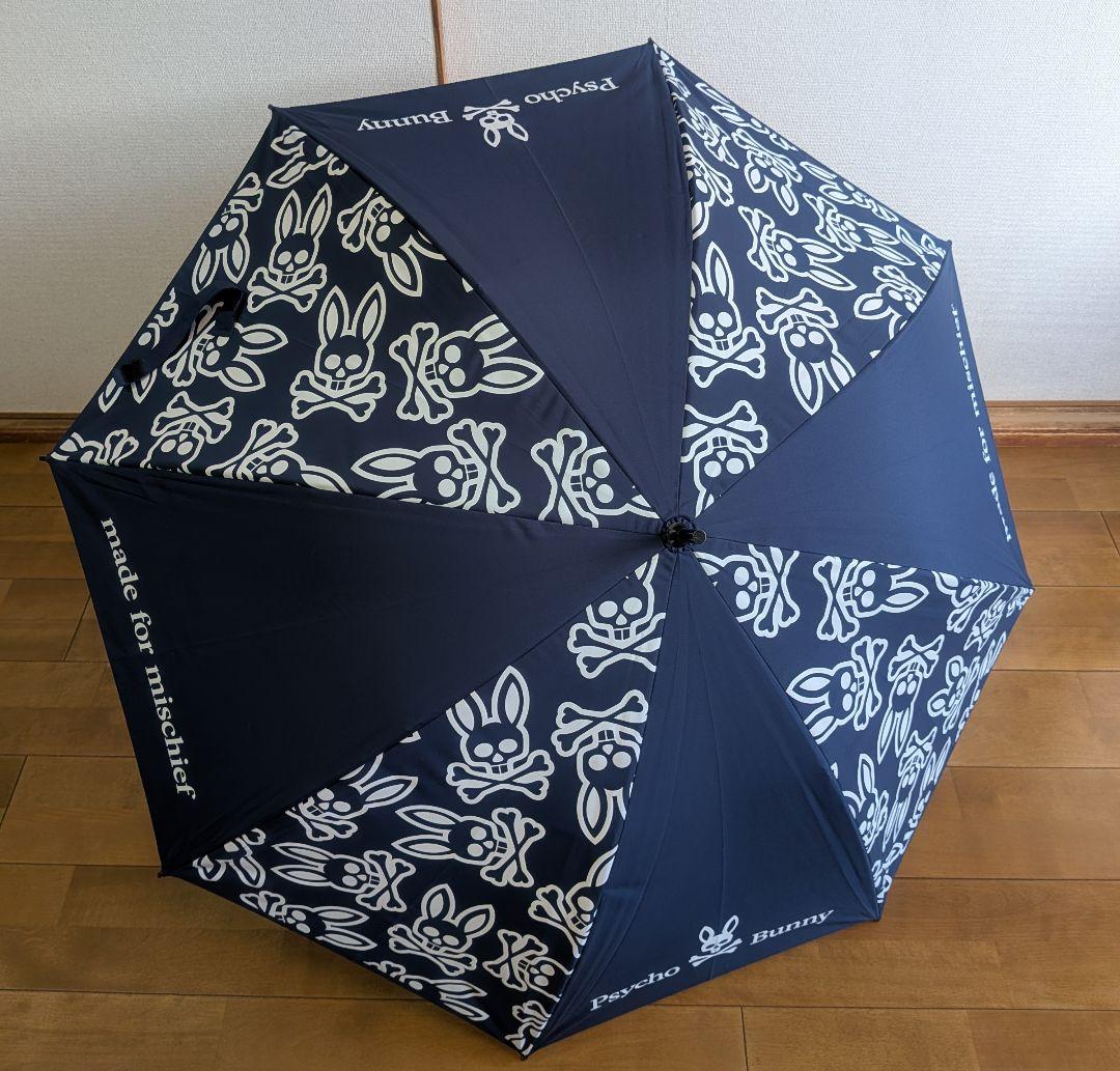 【新品】サイコバニー Psycho Bunny アンブレラ 傘晴雨兼用UV加工