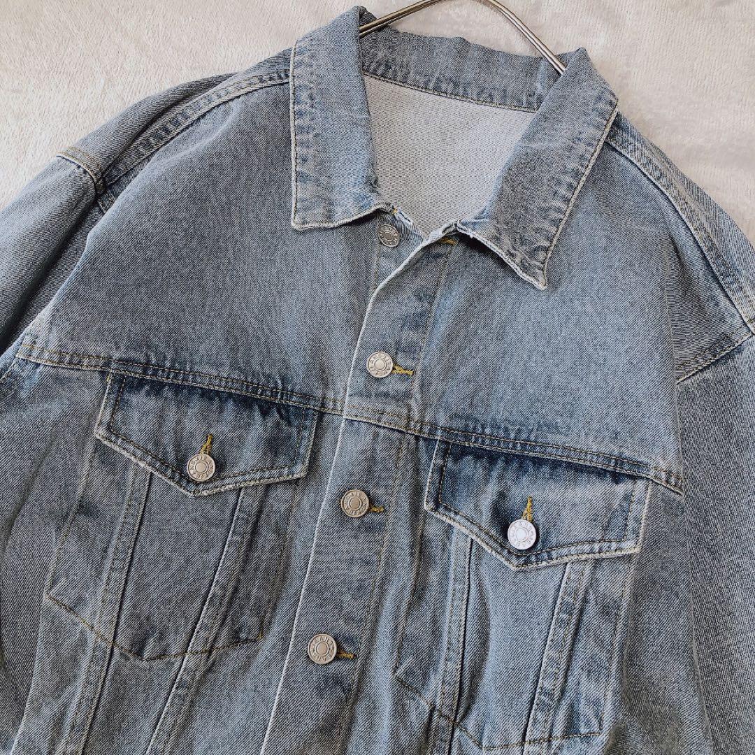 【美品】anana アナナ オーバーサイズデニムジャケット グレディブリリアン