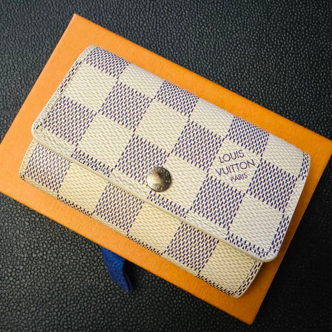 LOUIS VUITTON ダミエ アズール ミュルティクレ 6連キーケース美品