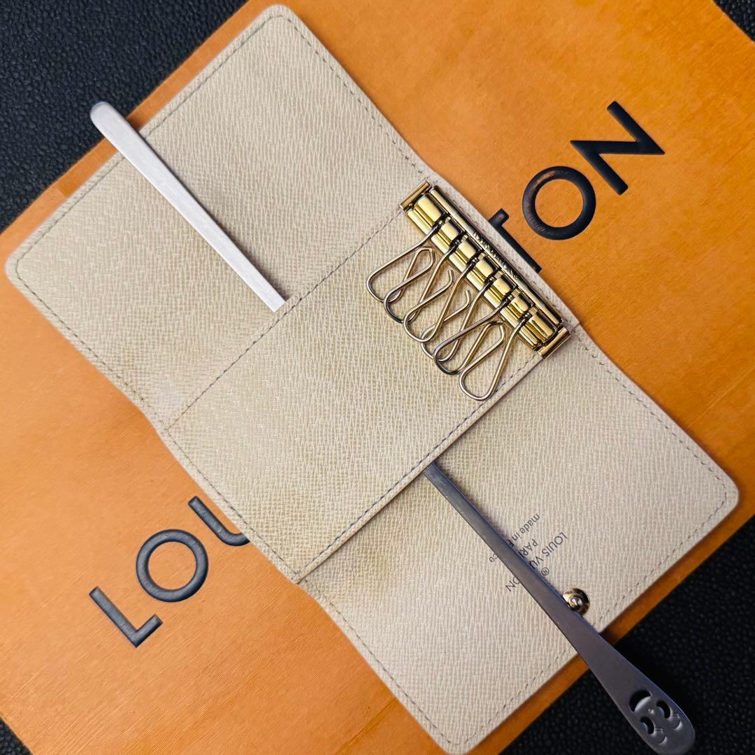 LOUIS VUITTON ダミエ アズール ミュルティクレ 6連キーケース美品