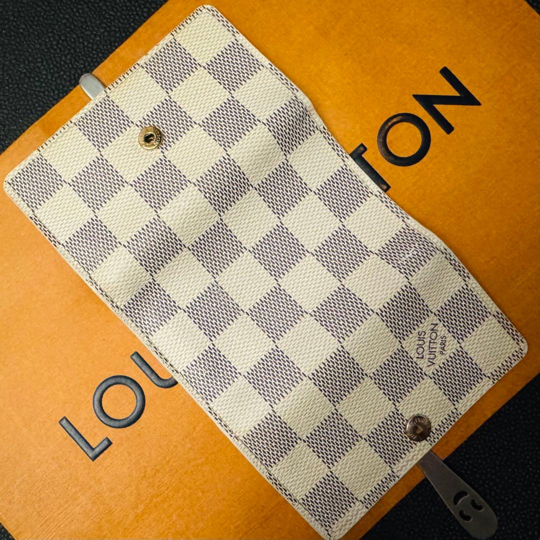 LOUIS VUITTON ダミエ アズール ミュルティクレ 6連キーケース美品