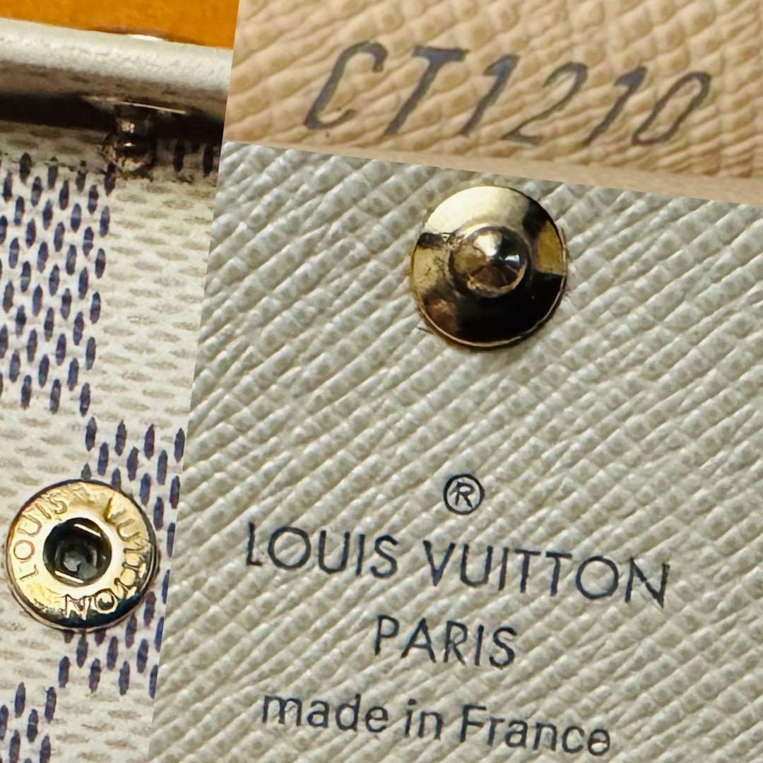 LOUIS VUITTON ダミエ アズール ミュルティクレ 6連キーケース美品