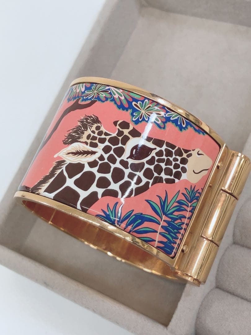 ★HERMES ワイドバングル キリン 三美神のヒンジ付きブレスレット