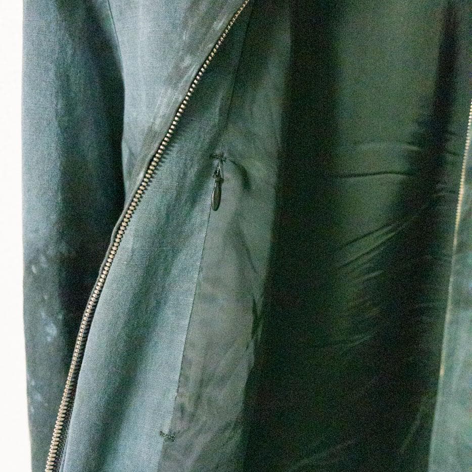 ジャケット・アウター PIGMENT DYED CO/LI TWILL ZIPUP JACKET