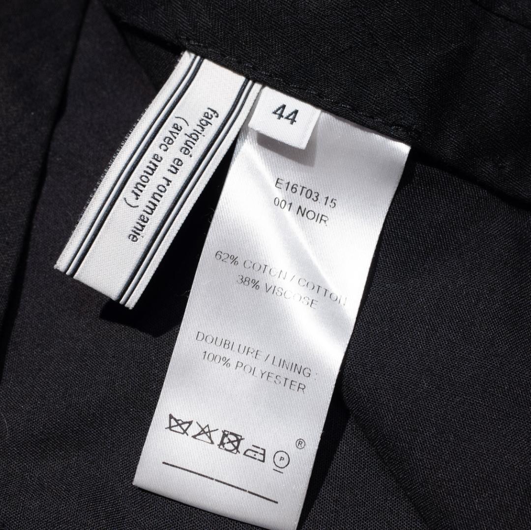 AMI PARIS アミパリス ブラック テーパードスラックス 44