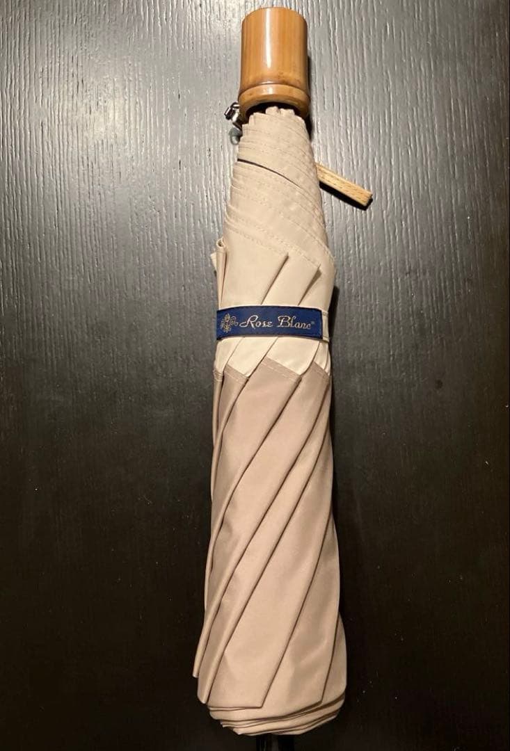 芦屋ロサブラン２段折たたみ日傘 　 ミドルコンビ 55cm