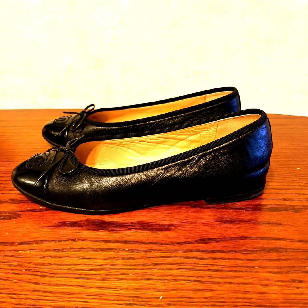 CHANEL シャネル バレリーナ フラットシューズ ココマーク