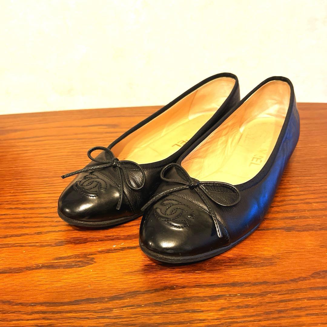 CHANEL シャネル バレリーナ フラットシューズ ココマーク