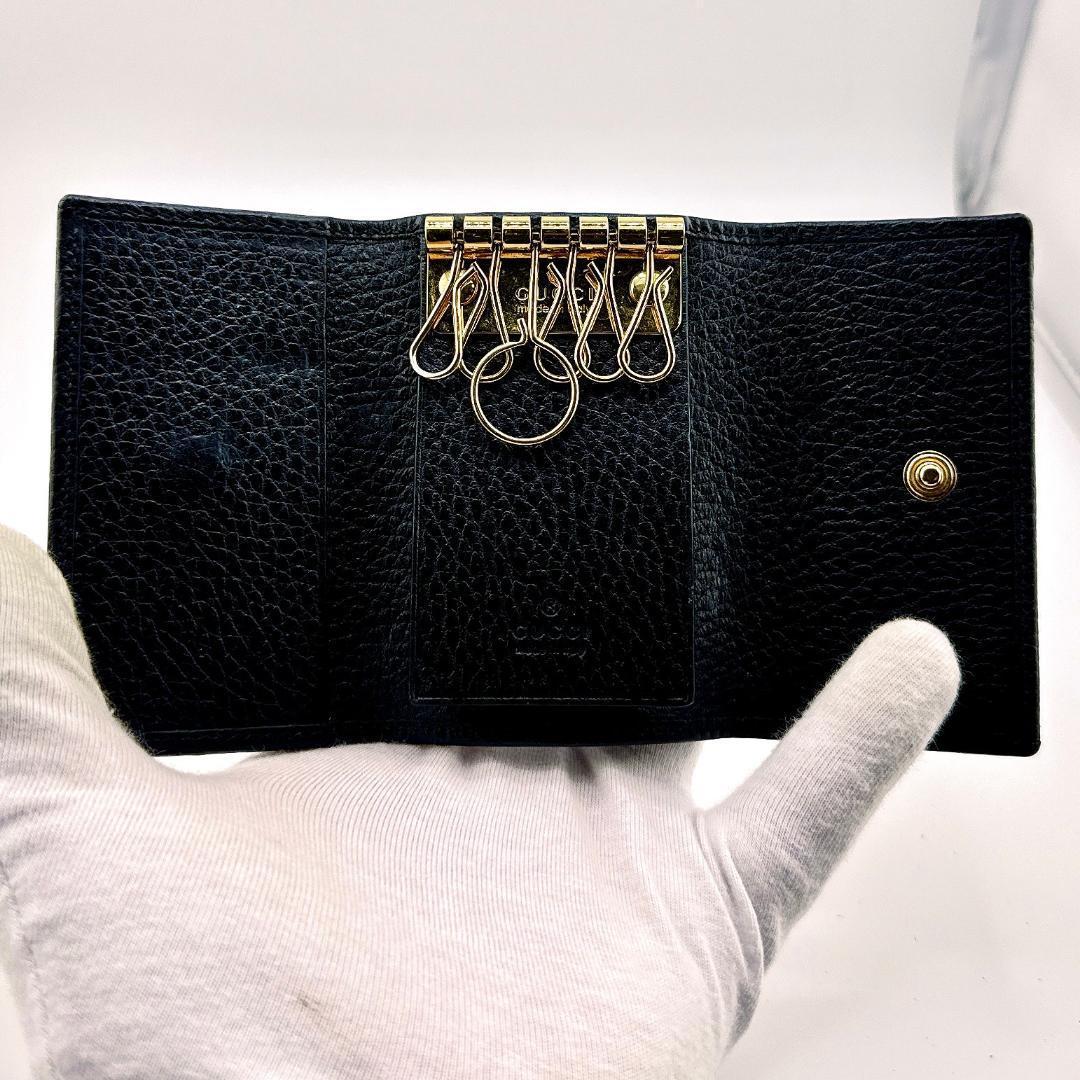 GUCCI ブラックレザーキーケース★
