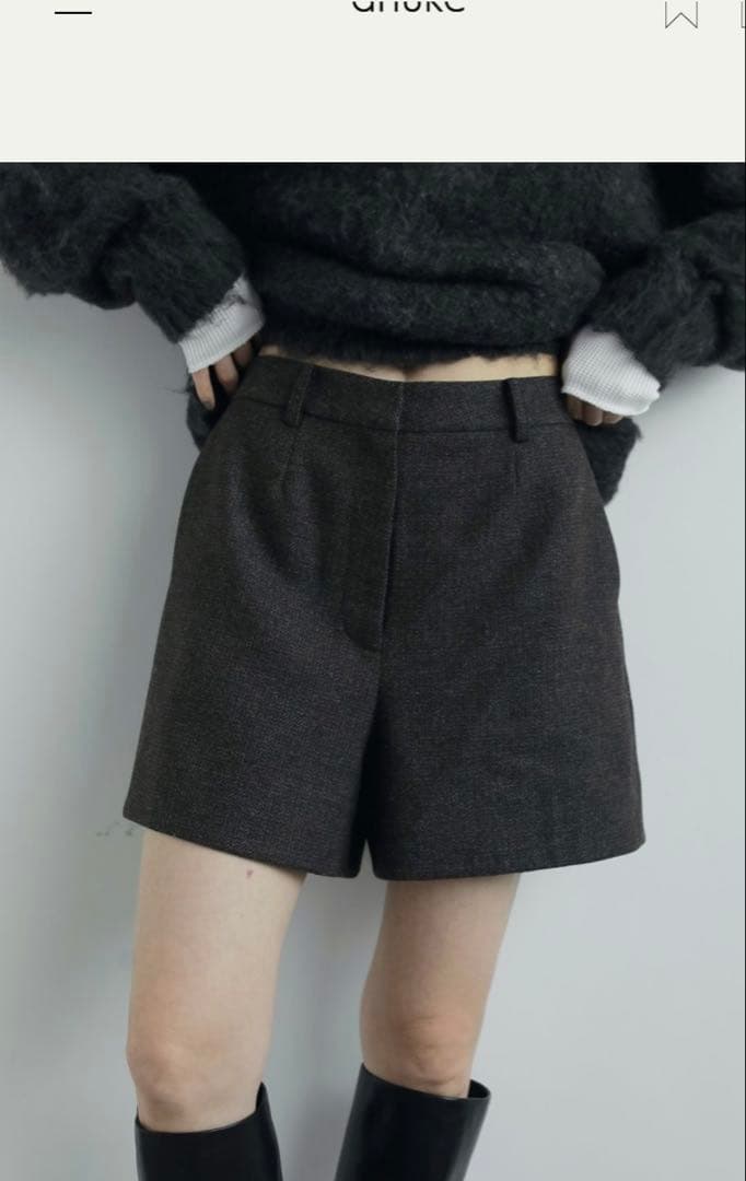 【新品未使用タグ付き】anuke Herringbone Short Pants