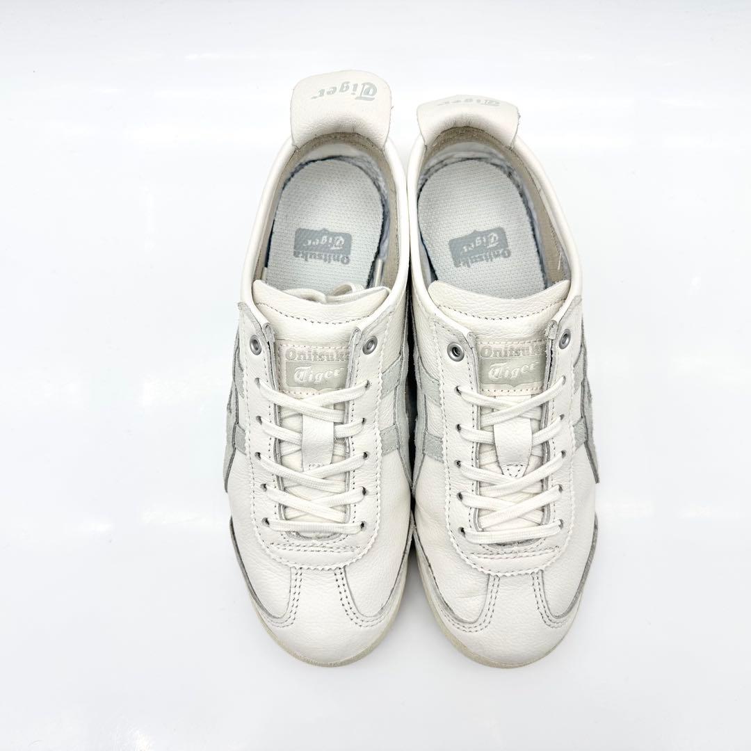 【美品】オニツカタイガー メキシコ 66 ホワイト ライトセージ レザー