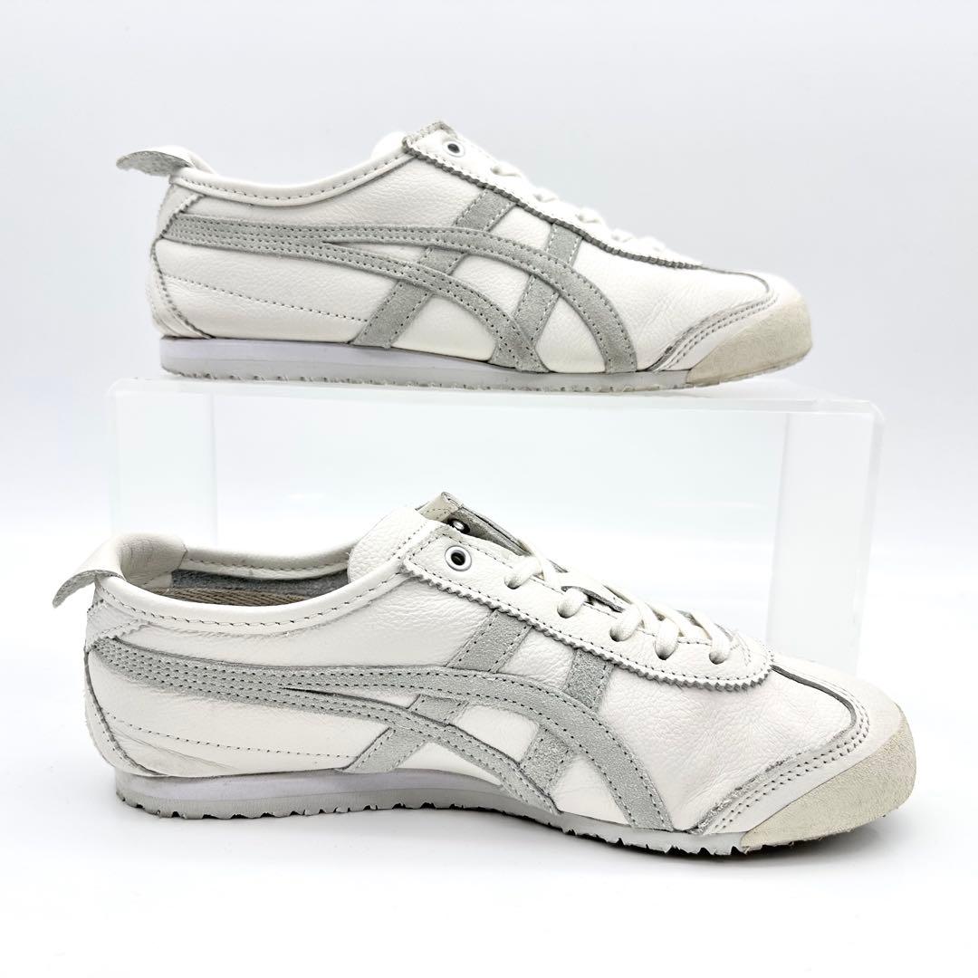 【美品】オニツカタイガー メキシコ 66 ホワイト ライトセージ レザー