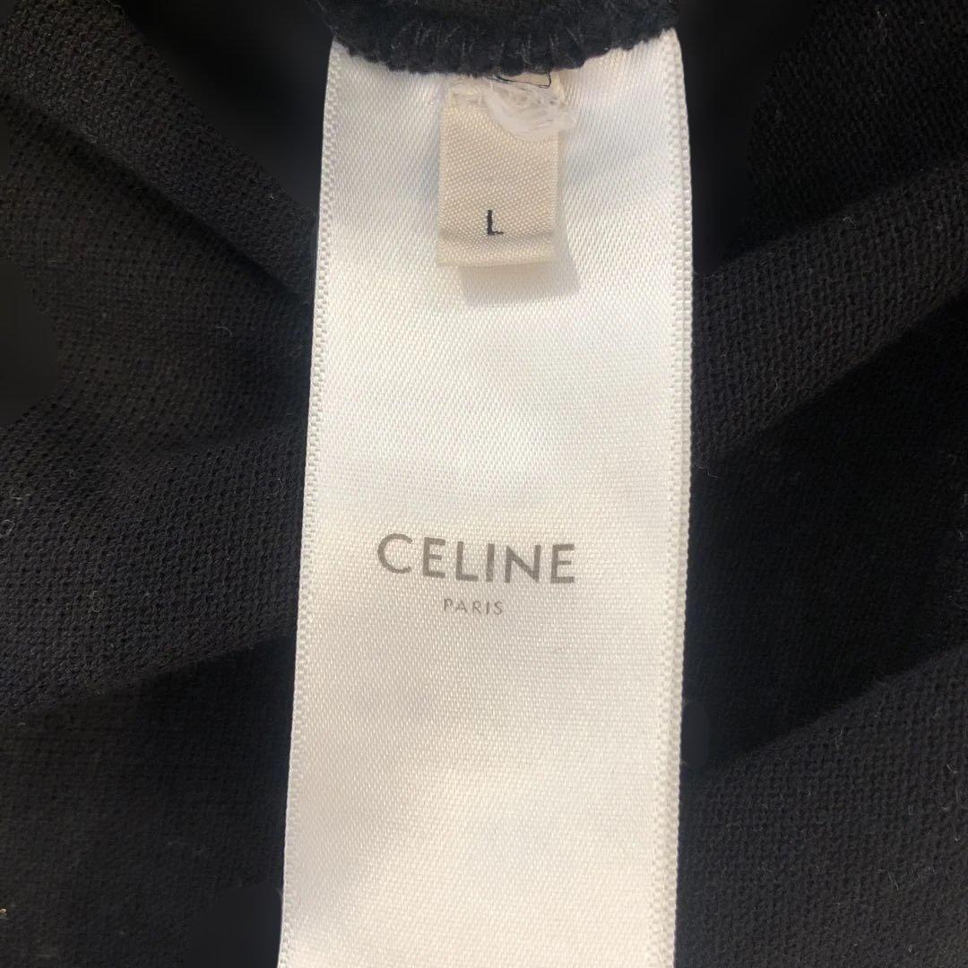 CELINE ブラック ポロシャツ
