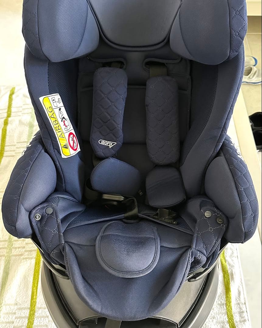 Aprica 車用チャイルドシート ネイビー ISOFIX対応