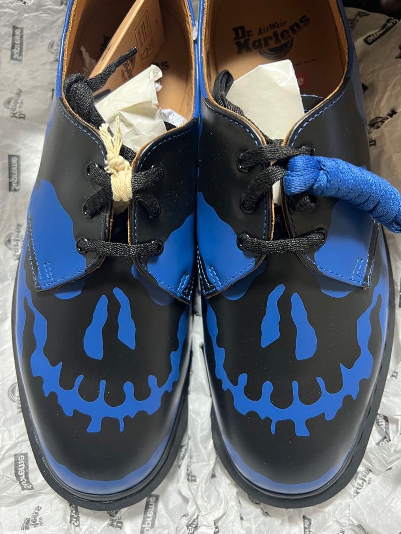 supreme ドクターマーチン スカル青 27cm