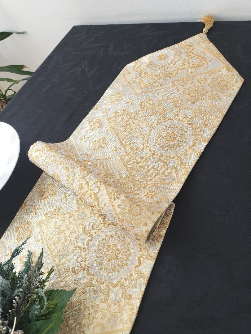 Fei1213　A885★逸品‼️クリスマス‼️テーブルランナー2m4cm