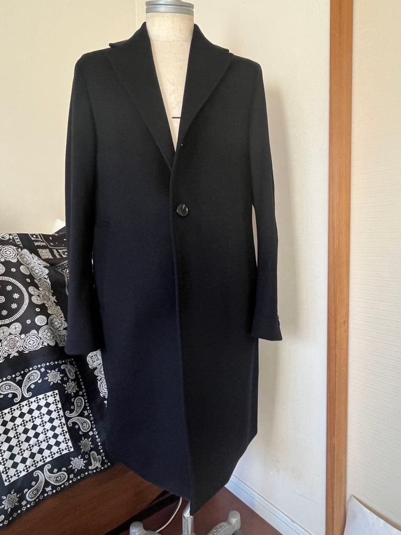 EDIFIE ウールカシミアチェスターコート　LOROPIANA 48サイズ