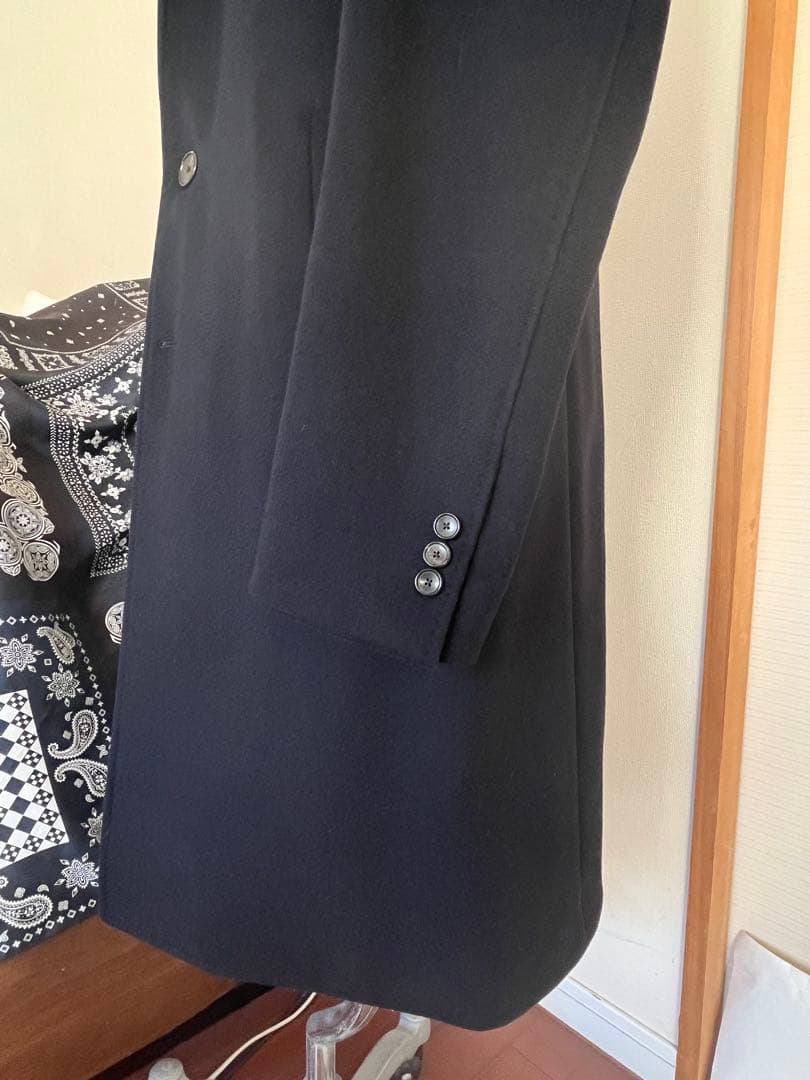 EDIFIE ウールカシミアチェスターコート　LOROPIANA 48サイズ