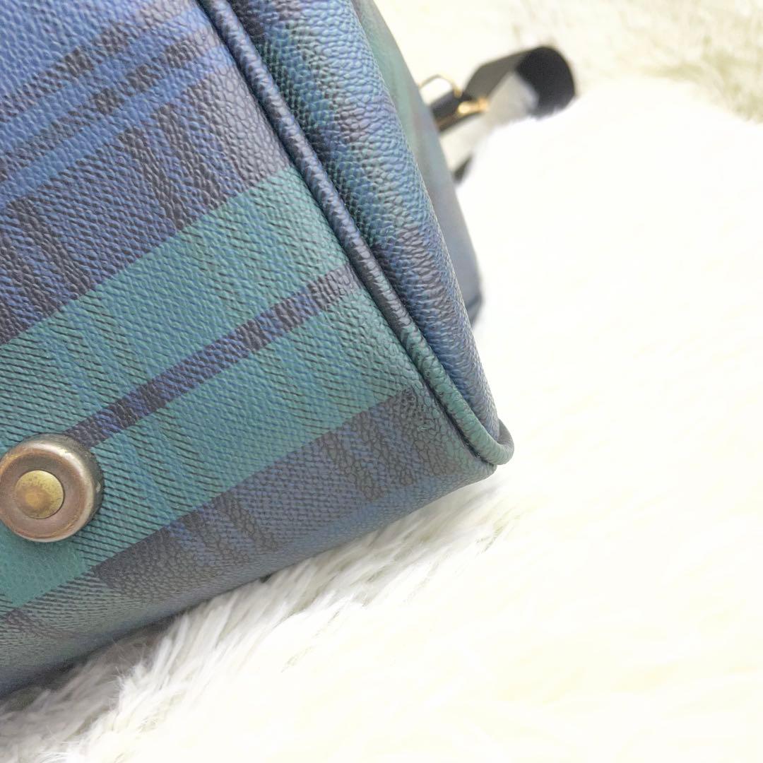 【美品】ポロラルフローレン ボストンバッグ　チェック柄　大容量 旅行 2way