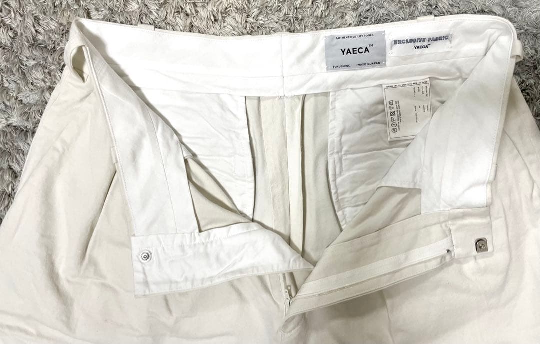 YAECA CHINO TROUSERS 2TUCK STRAIGHTパンツ