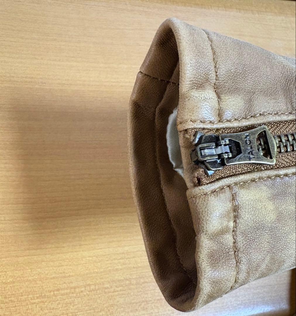 【美品】ポロラルフローレン　ラムレザー　キッズライダース