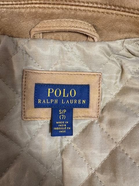 【美品】ポロラルフローレン　ラムレザー　キッズライダース