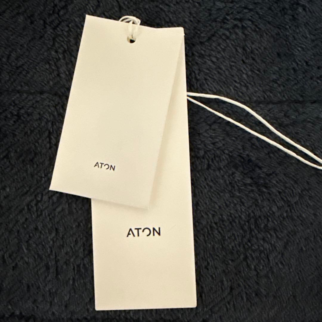 ATON WOOL LINEN SHARKSKIN | ダブルジャケット グレー