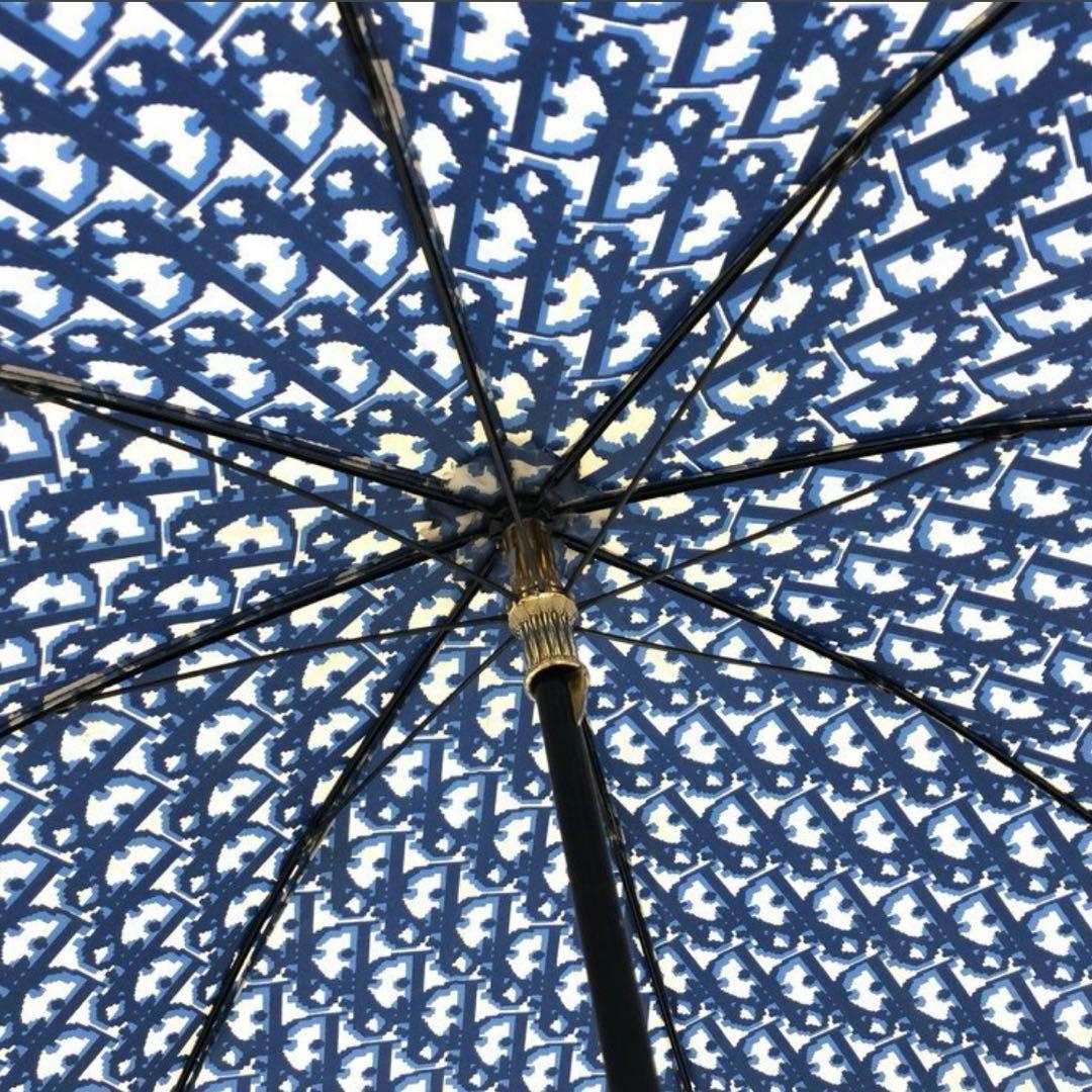 希少品♡Christian Dior✨ディオール　トロッター　折り畳み傘　紺色