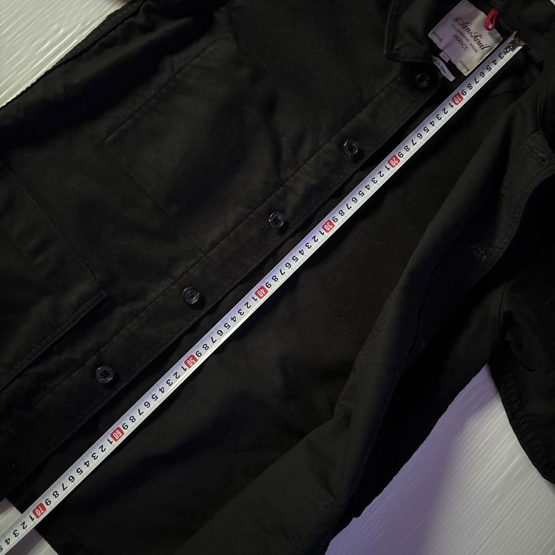 Le Sans Pareil モールスキンカバーオール　ブラック サイズ40