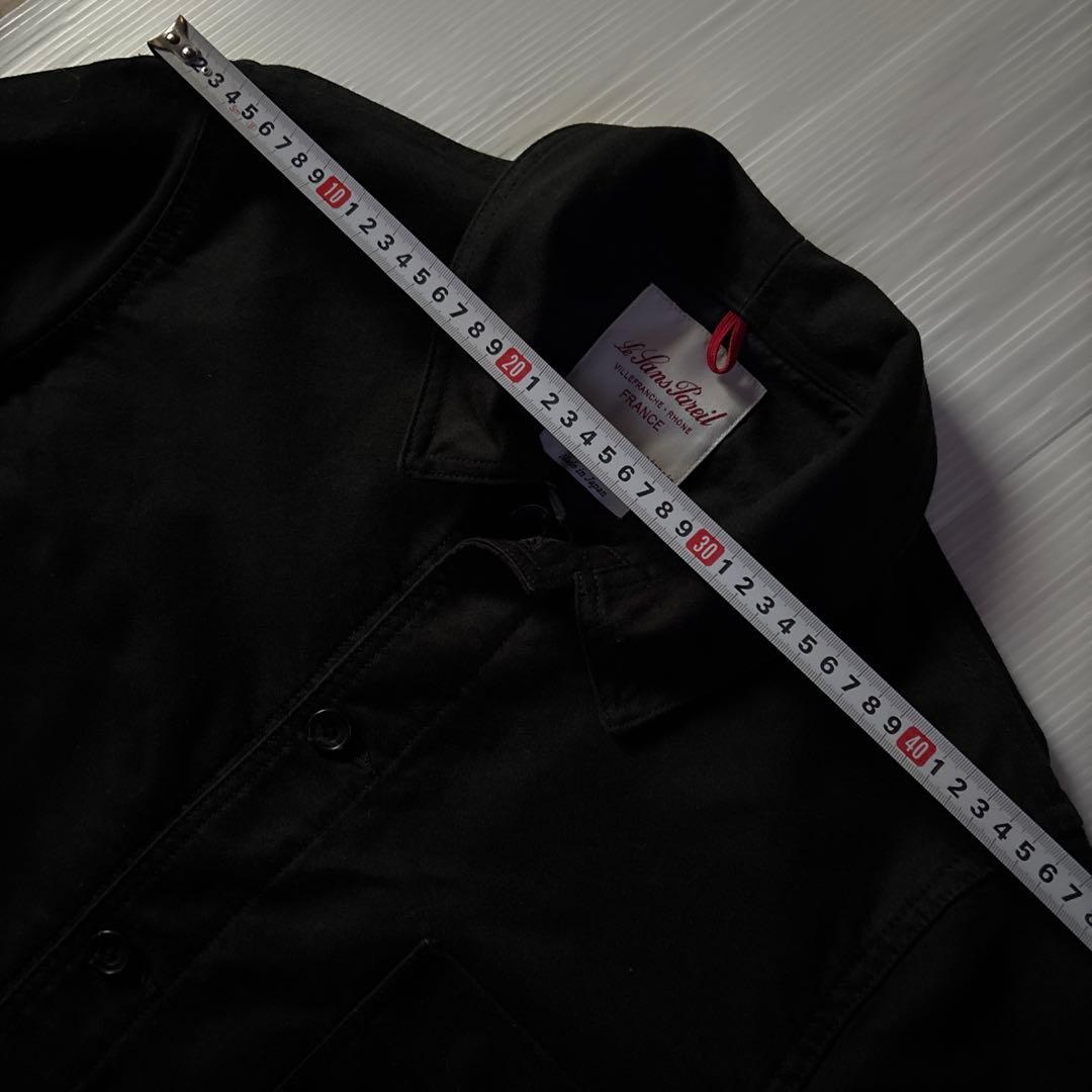 Le Sans Pareil モールスキンカバーオール　ブラック サイズ40