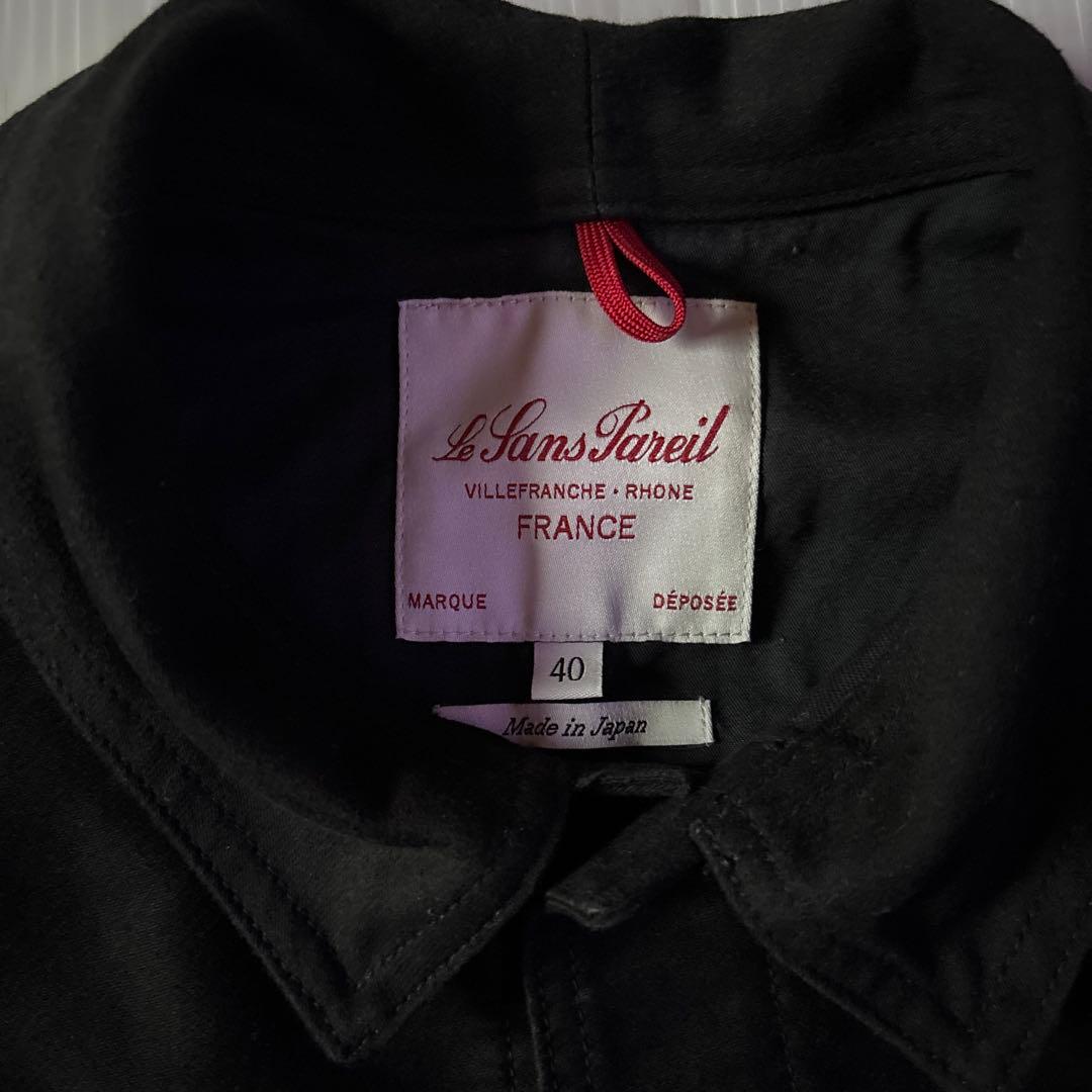 Le Sans Pareil モールスキンカバーオール　ブラック サイズ40