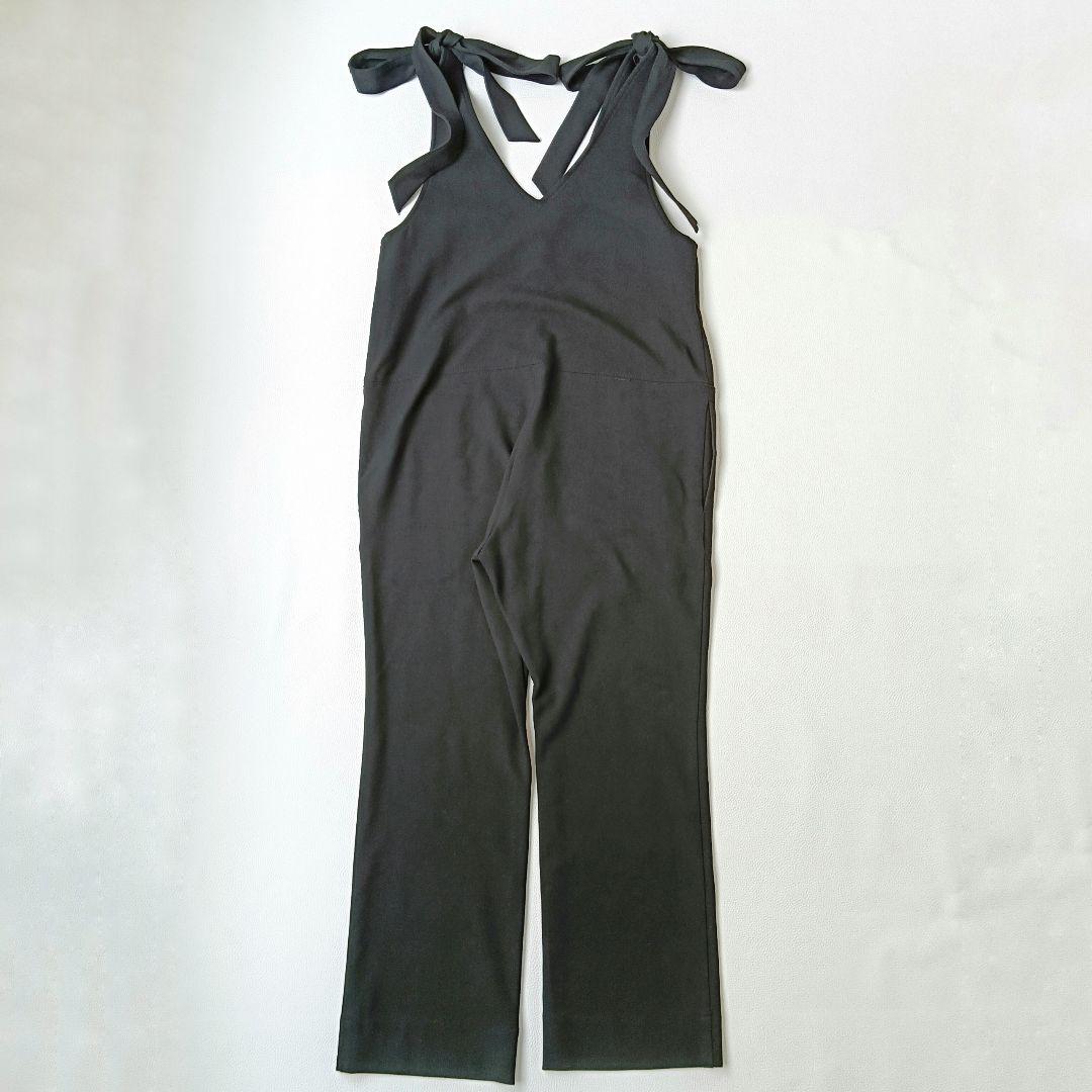 美品♡ヨリyoriトリアセリボンサロペット2wayオールインワン洗濯可Vネック