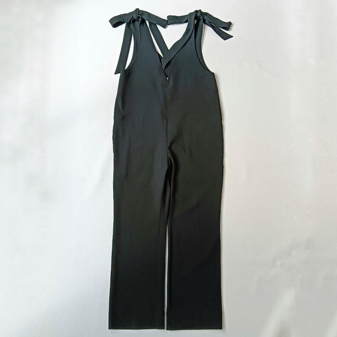 美品♡ヨリyoriトリアセリボンサロペット2wayオールインワン洗濯可Vネック