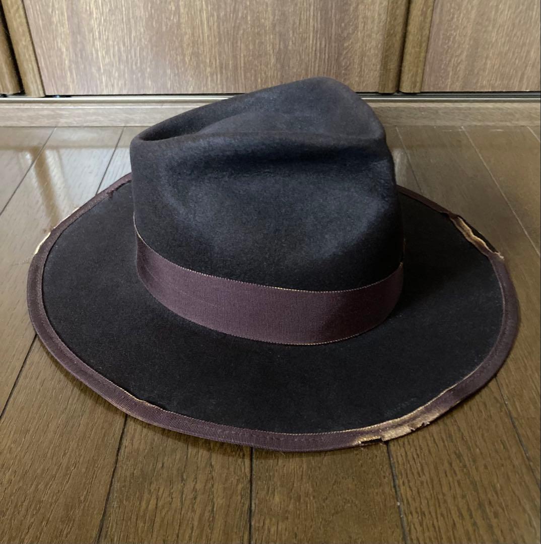 glamb Steven hat グラム スティーブンハット Ｌ　BORO ボロ