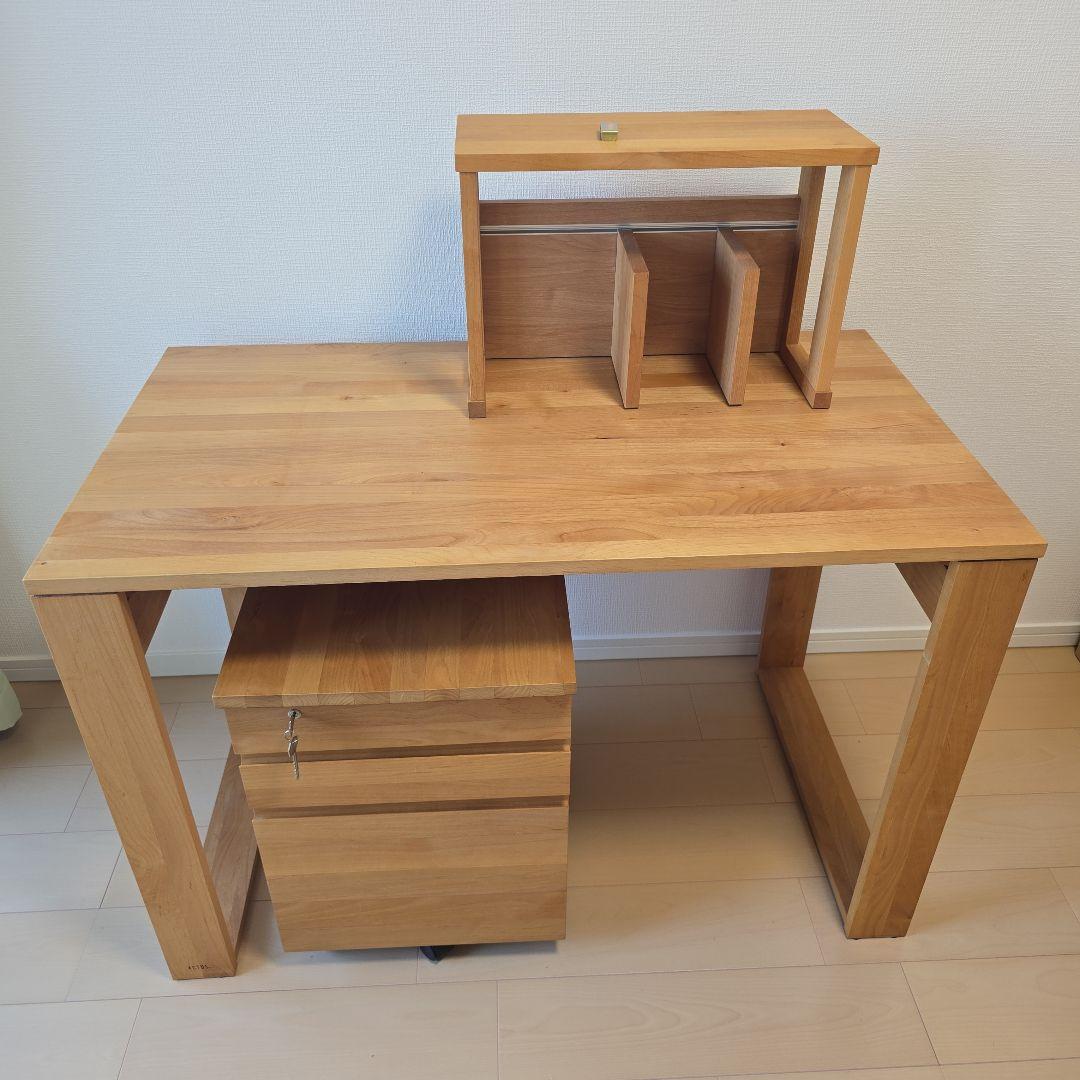 ACTUS　アクタス　PIZZI　学習机　デスクチェスト　ブックシェルフ　3点