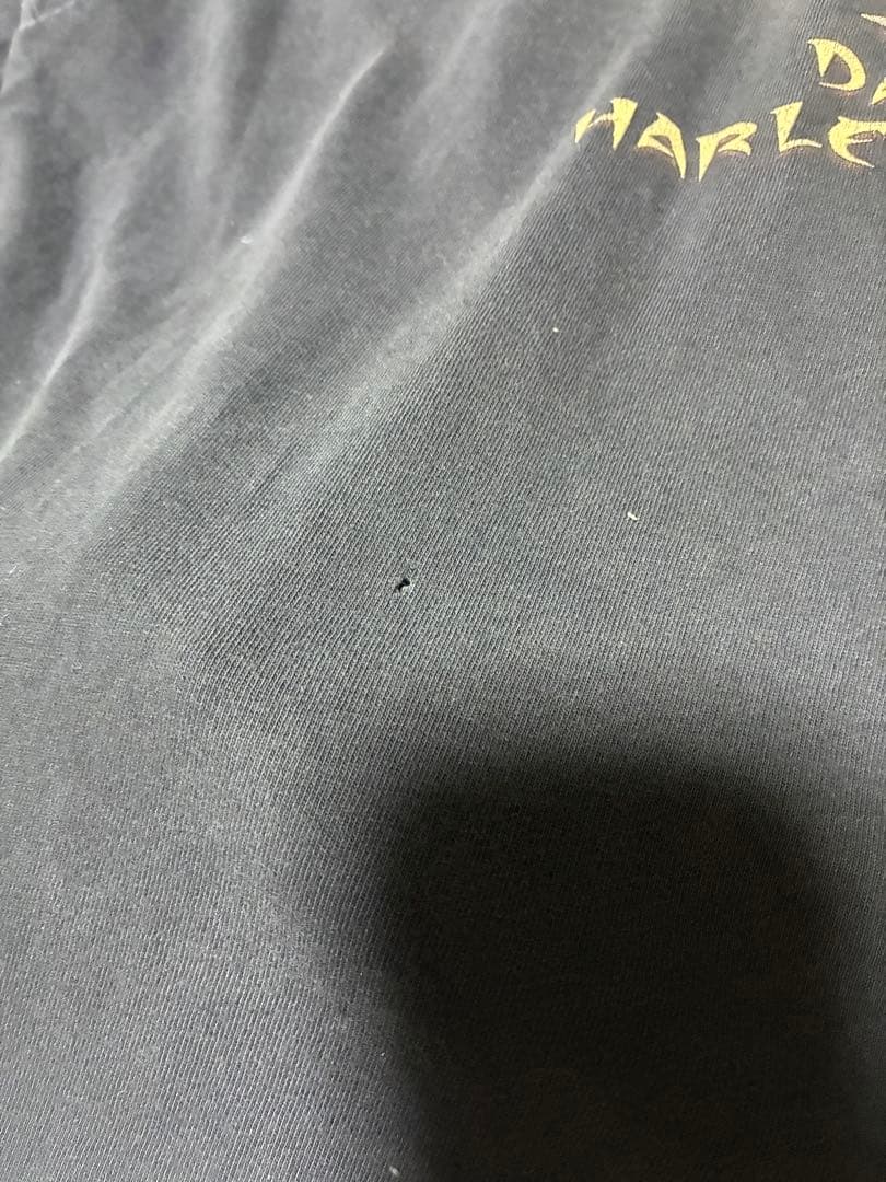フェード◎ harley davidson ドクロ スカル ロンT アメリカ製