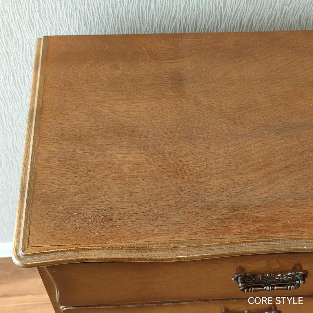 起立木工　サイドキャビネット　アンティーク　サクラ天然木　 5杯　S2